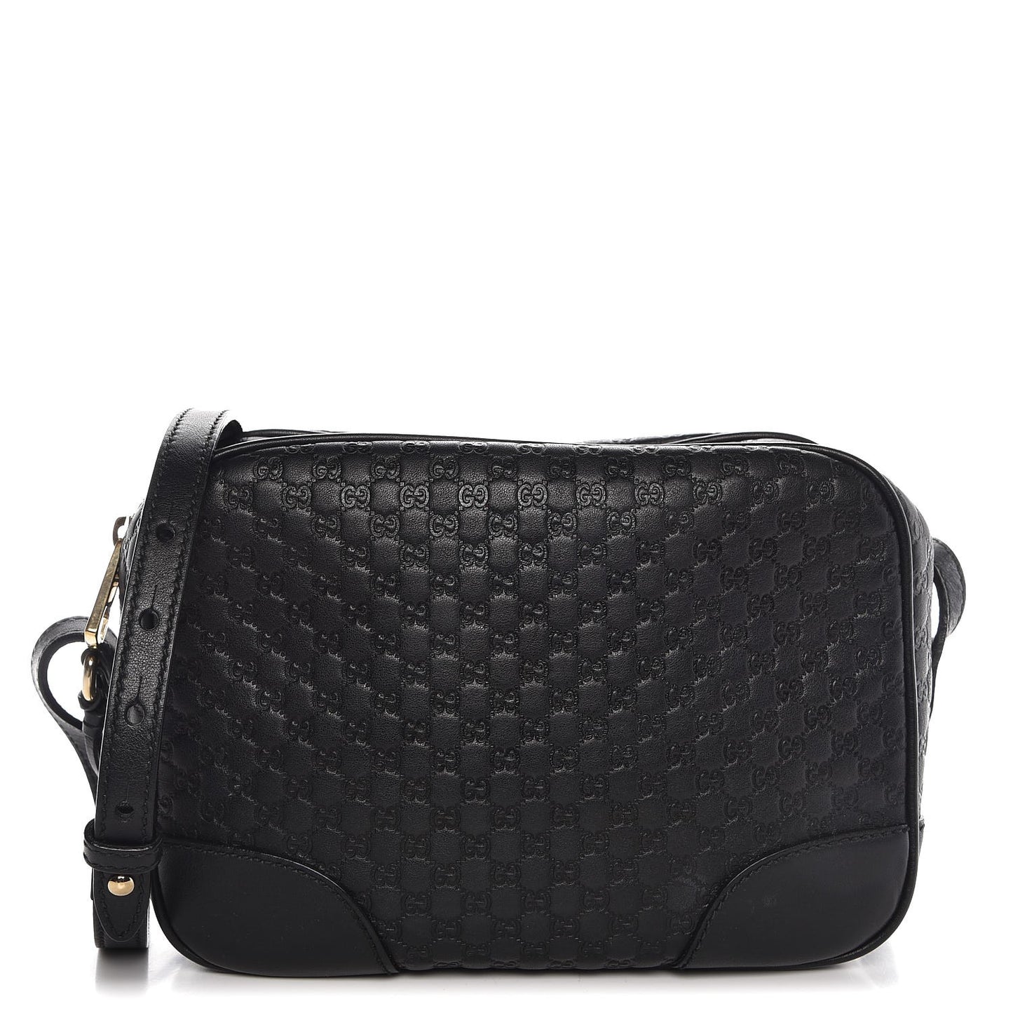Microguccissima Mini Bree Messenger Bag Black