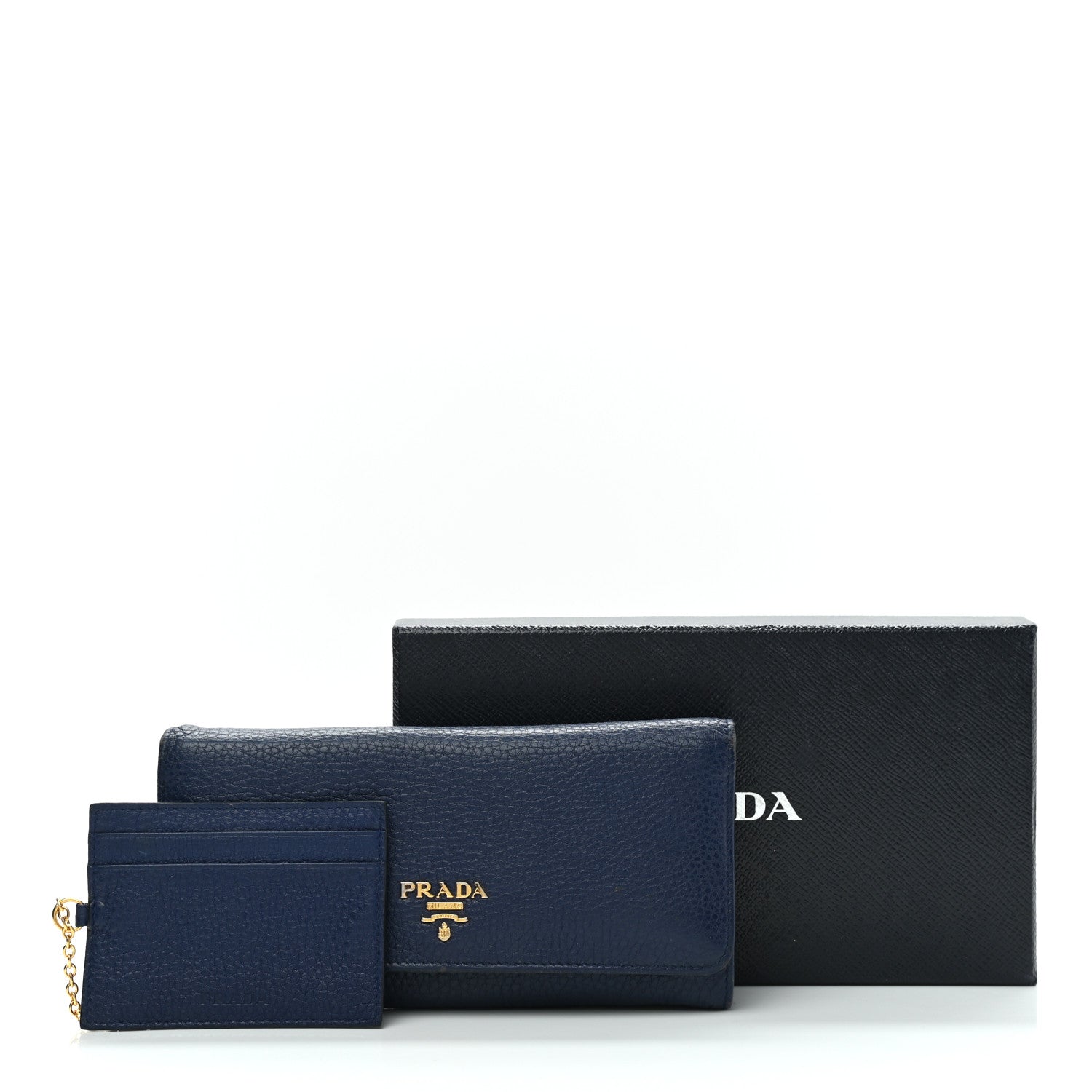 Prada Vitello Phenix Continental Flap Wallet Baltico 15 of 15