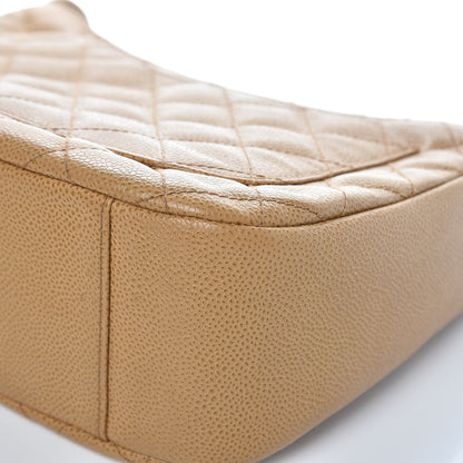 Chanel Caviar Quilted Timeless CC Shoulder Bag Beige 12 of 22