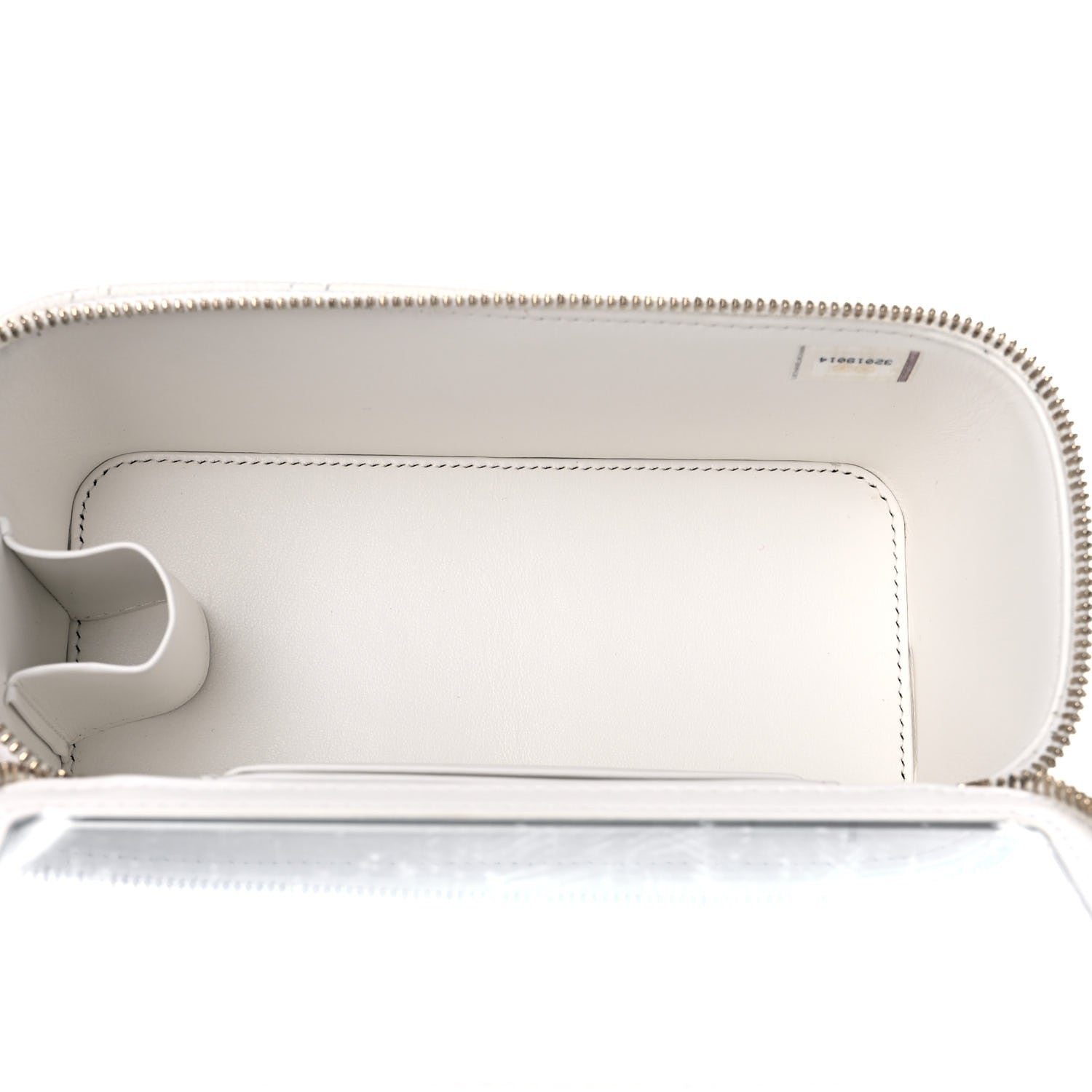 Chanel Caviar Quilted Small Vanity Case With Chain White 7 of 10