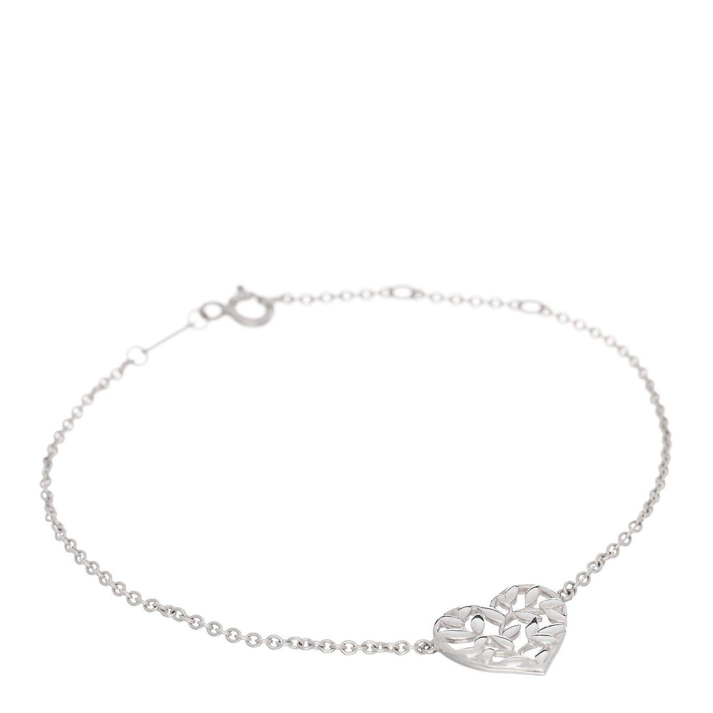 Sterling Silver Paloma Picasso Olive Leaf Heart Bracelet