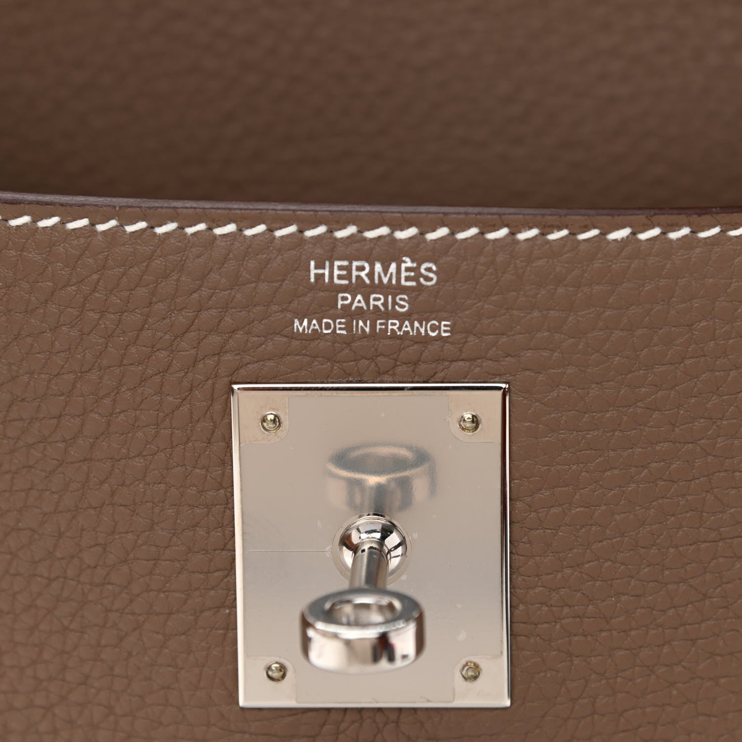 Hermes Togo Kelly Retourne 25 Etoupe 6 of 11