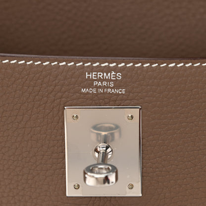 Hermes Togo Kelly Retourne 25 Etoupe 6 of 11