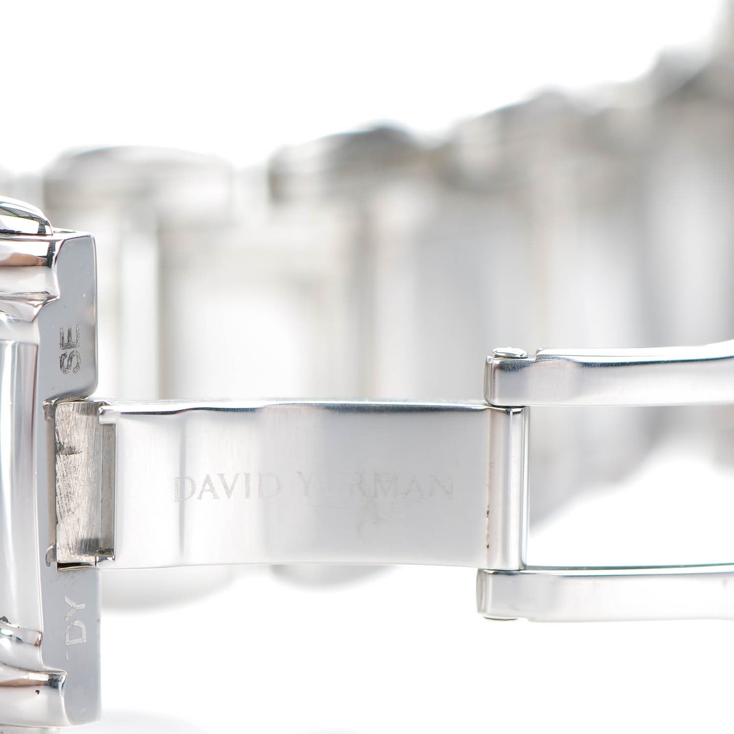 David Yurman Stainless Steel Diamond Bezel Mother of Pearl 34mm Classic Quartz Watch 8 of 10