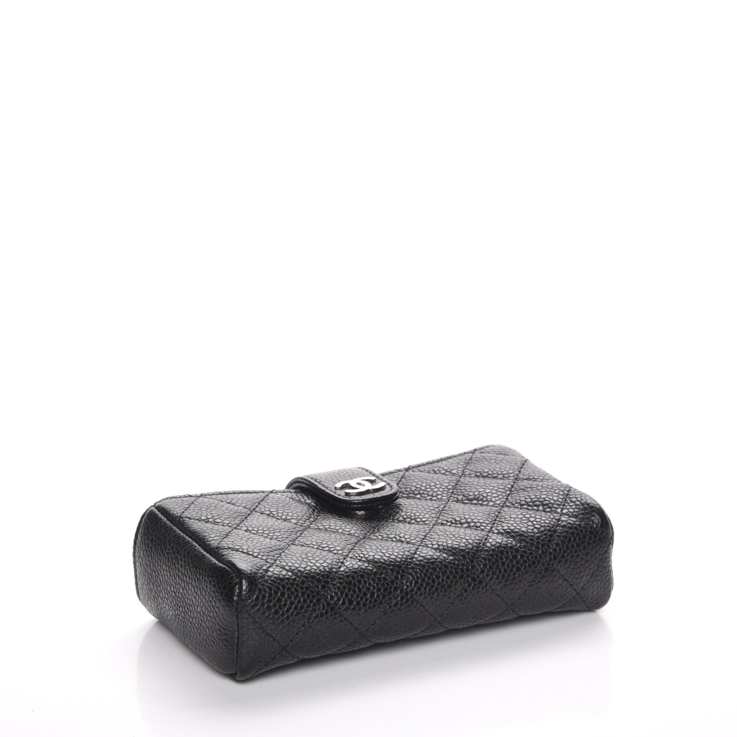 Chanel Caviar Quilted Mini Phone Holder Clutch Black 4 of 8