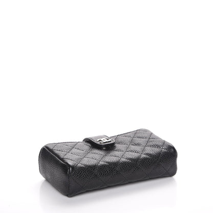 Chanel Caviar Quilted Mini Phone Holder Clutch Black 4 of 8