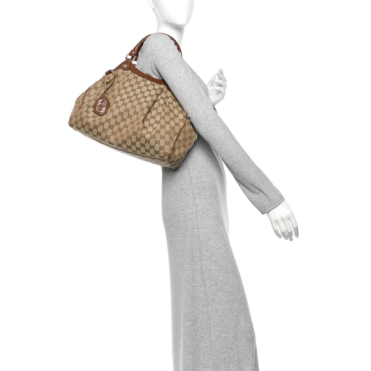 Monogram Medium Sukey Tote Brown