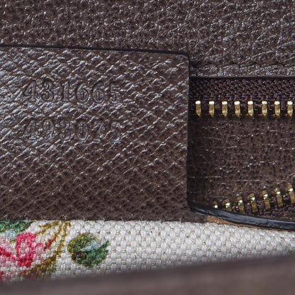 Gucci Calfskin Embroidered Medium Sylvie Top Handle Bag New Acero Multicolor 8 of 8