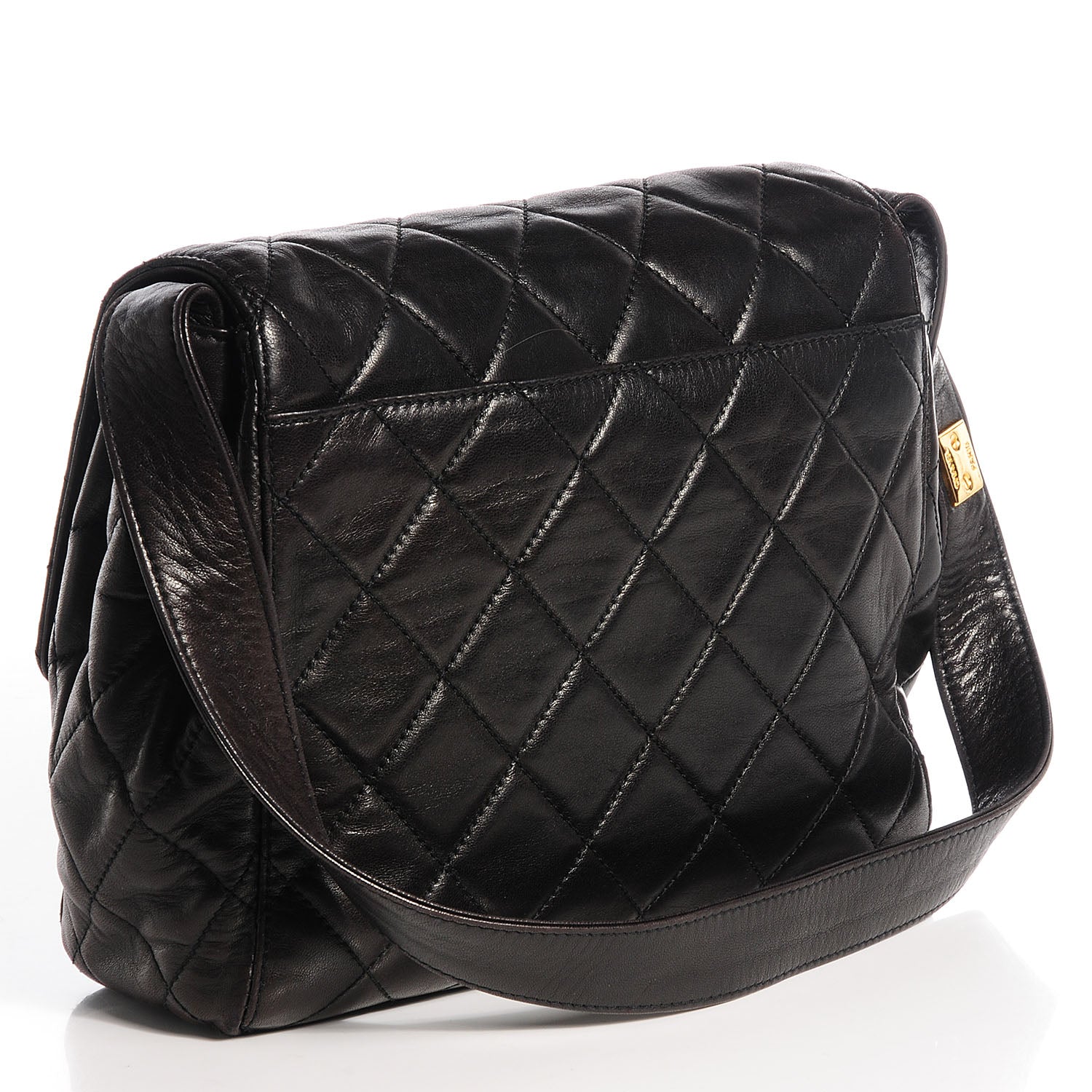 Chanel Lambskin Quilted Flap Shoulder Bag Black 3 of 9