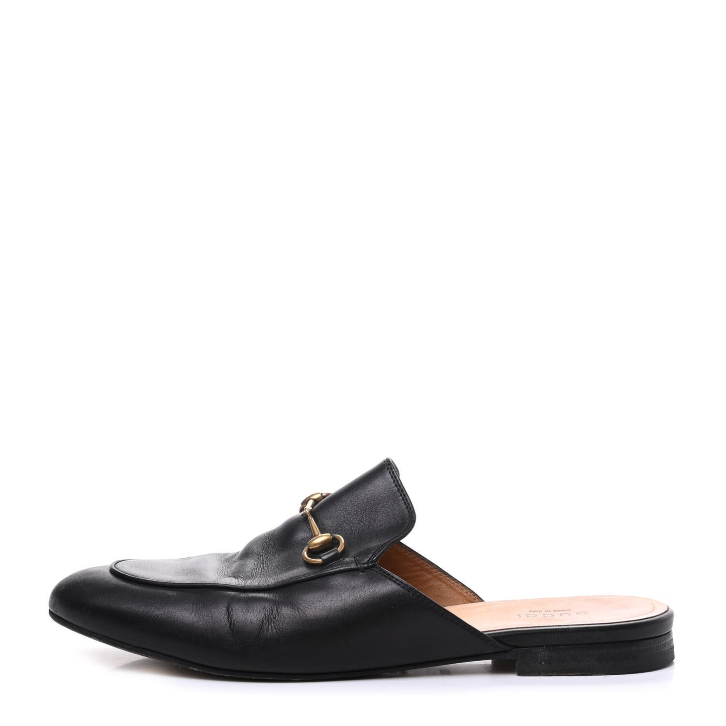 Calfskin Womens Princetown Slippers 39.5 Black