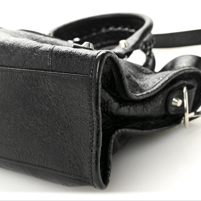 Balenciaga Agneau Arena Silver Hardware Small Le City Black 10 of 10