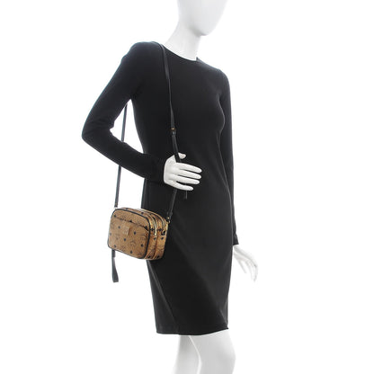 MCM Metallic Visetos Camera Crossbody Bag Gold 2 of 10