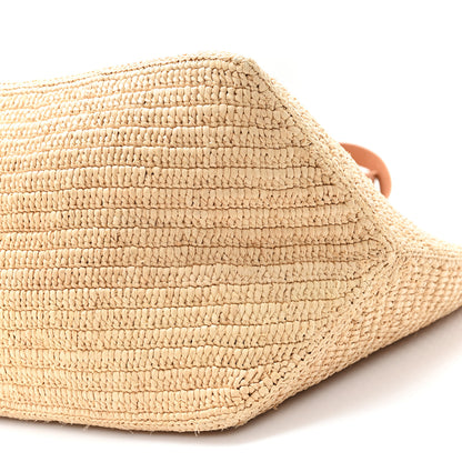 Loewe Raffia Paulas Ibiza Fold Shopper Tote Natural Tan 10 of 11