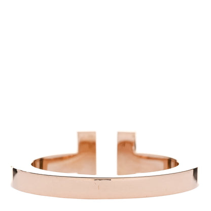 Tiffany 18K Rose Gold T Square Ring 54 7 3 of 4