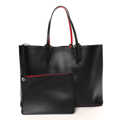 Christian Louboutin Calfskin Empire Spikes Small East West Cabata Tote Black 3 of 11
