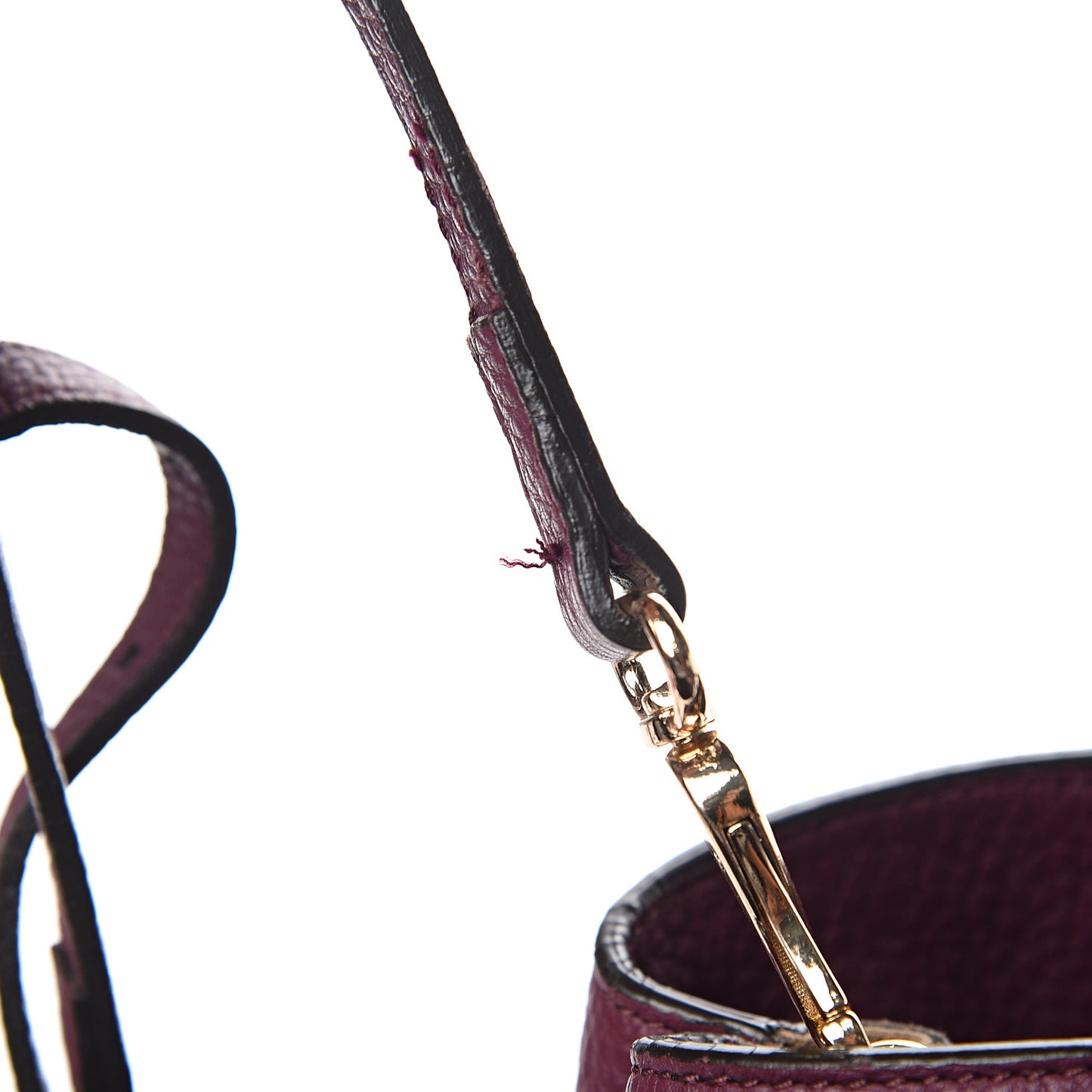 Grainy Calfskin House Check Medium Banner Tote Elderberry