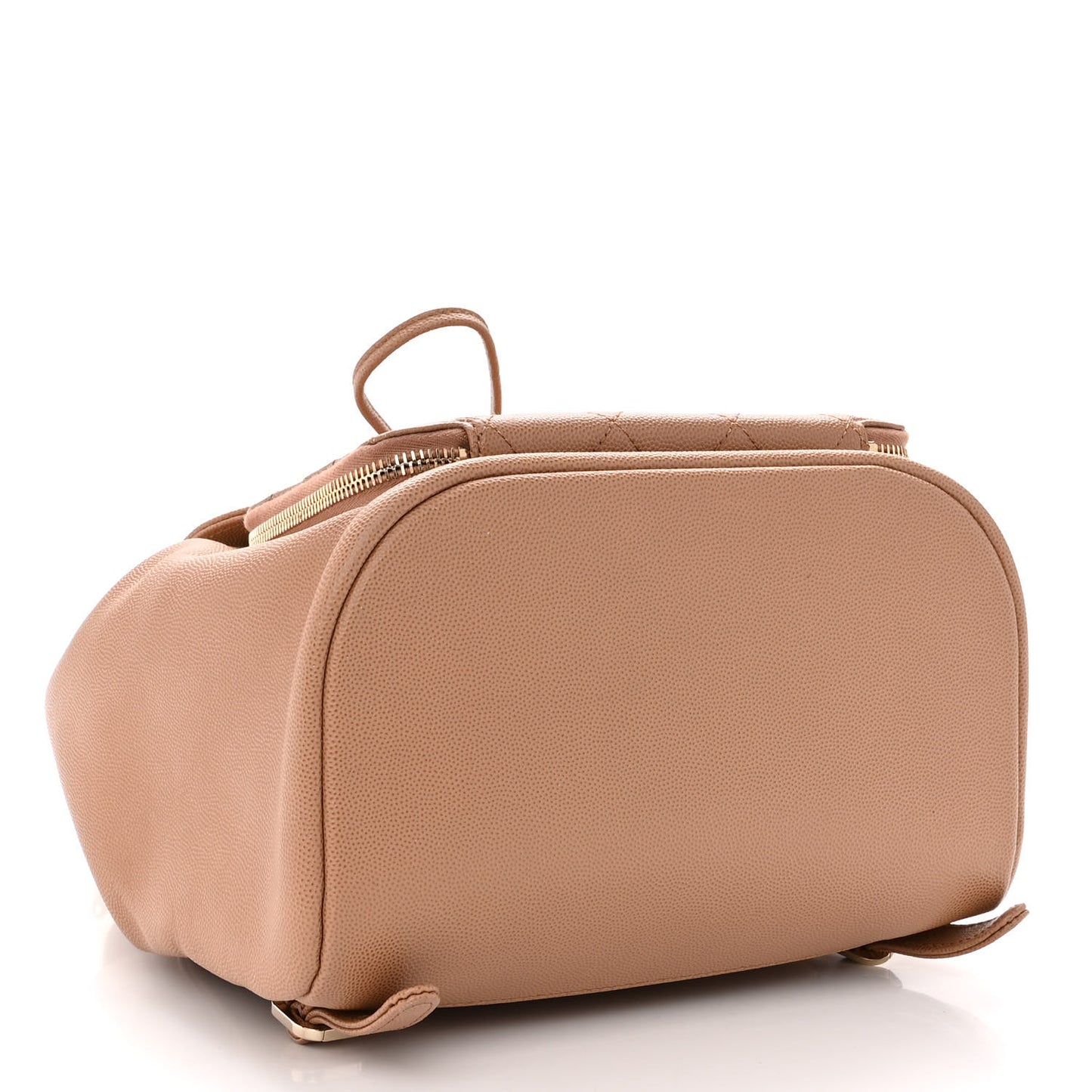 Caviar Quilted Business Affinity Backpack Beige