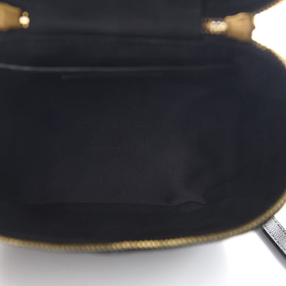 Saint Laurent Grain de Poudre Quilted 80's Vanity Bag Black 5 of 8