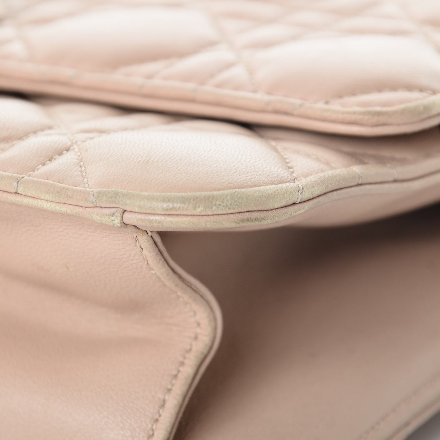 Lambskin Cannage Miss Dior Promenade Pouch Beige