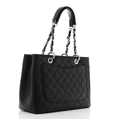 Chanel Caviar Quilted Grand Shopping Tote GST Black 3 of 12