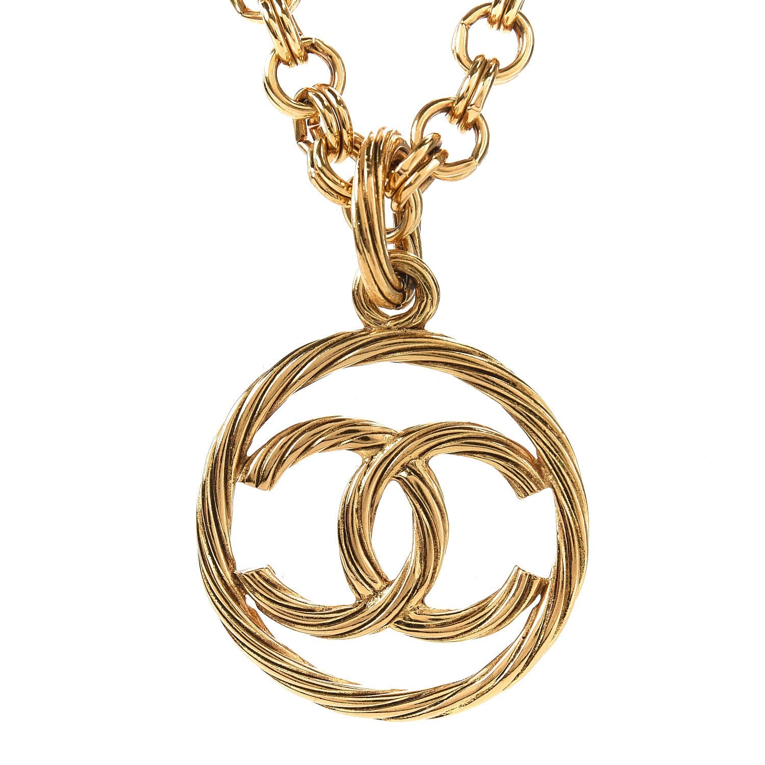 Chanel Chain CC Long Necklace Gold 4 of 6