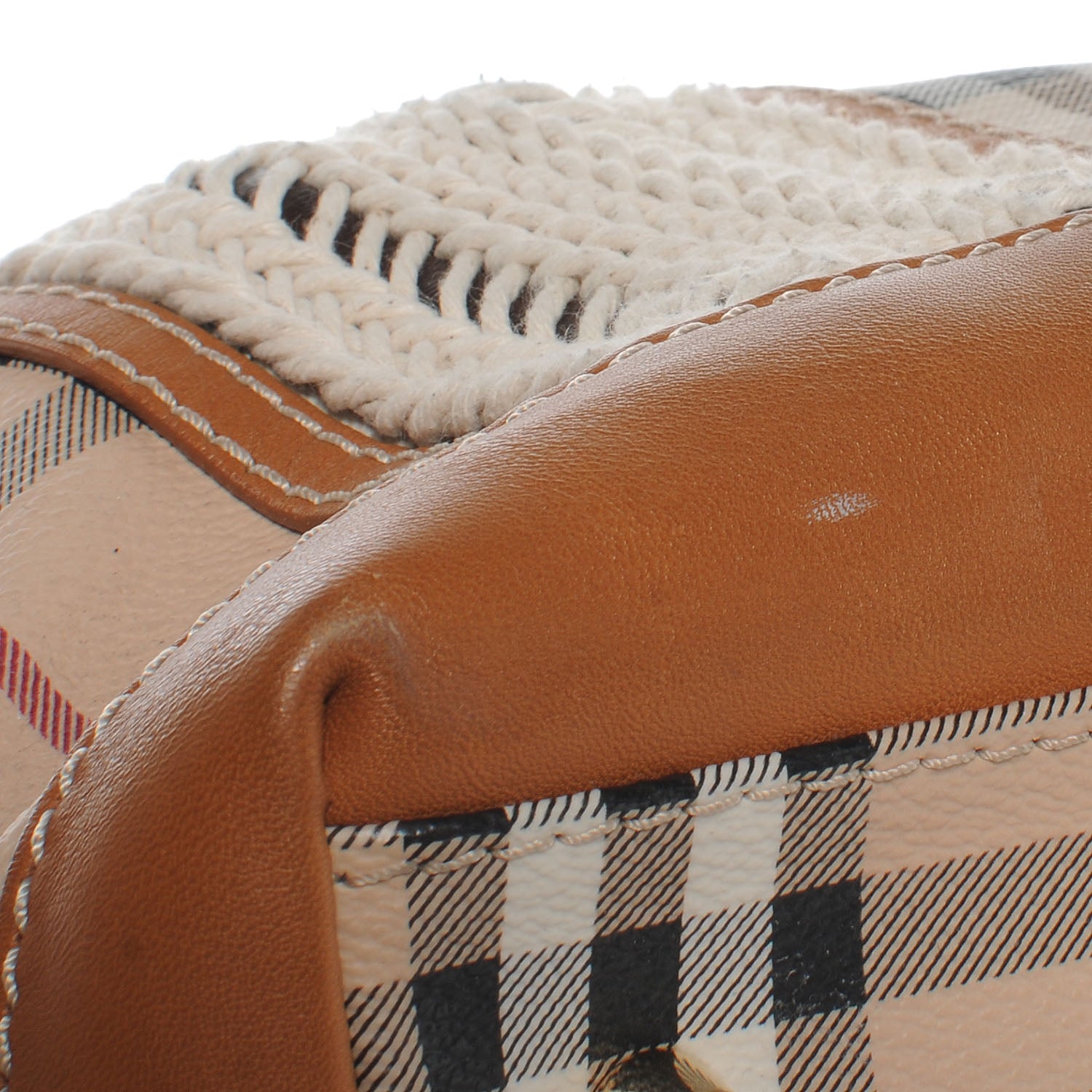 Burberry Haymarket Check Rope Medium Montgomery Tote 5 of 10