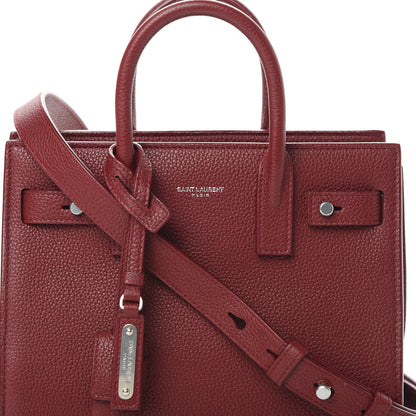 Saint Laurent Grained Calfskin Nano Sac De Jour Souple Palissandre 8 of 12