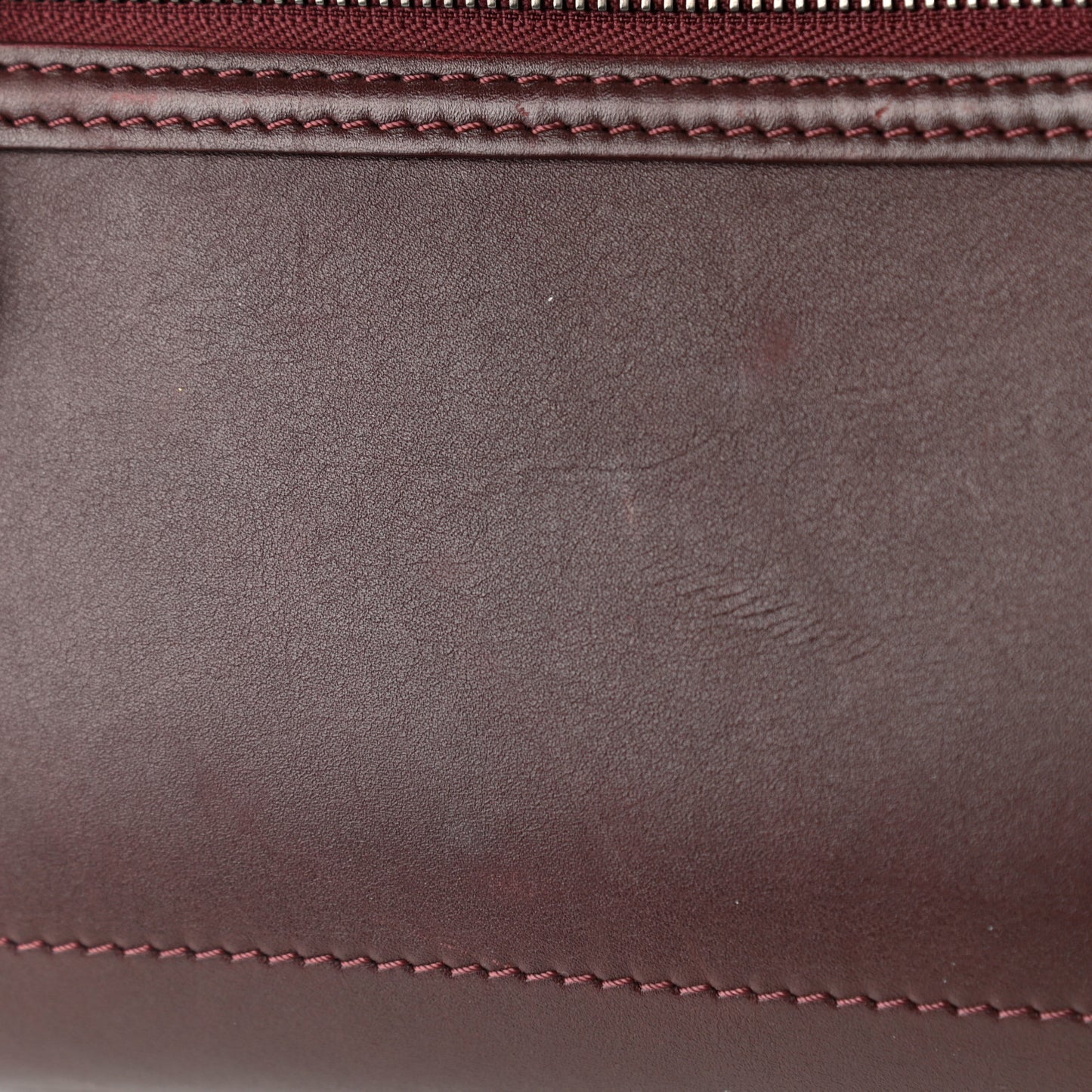 Smooth Calfskin Small Luggage Burgundy