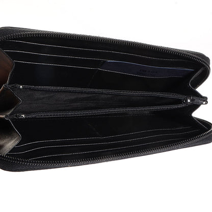 Prada Tessuto Nylon Zip Around Wallet Nero Black 6 of 9
