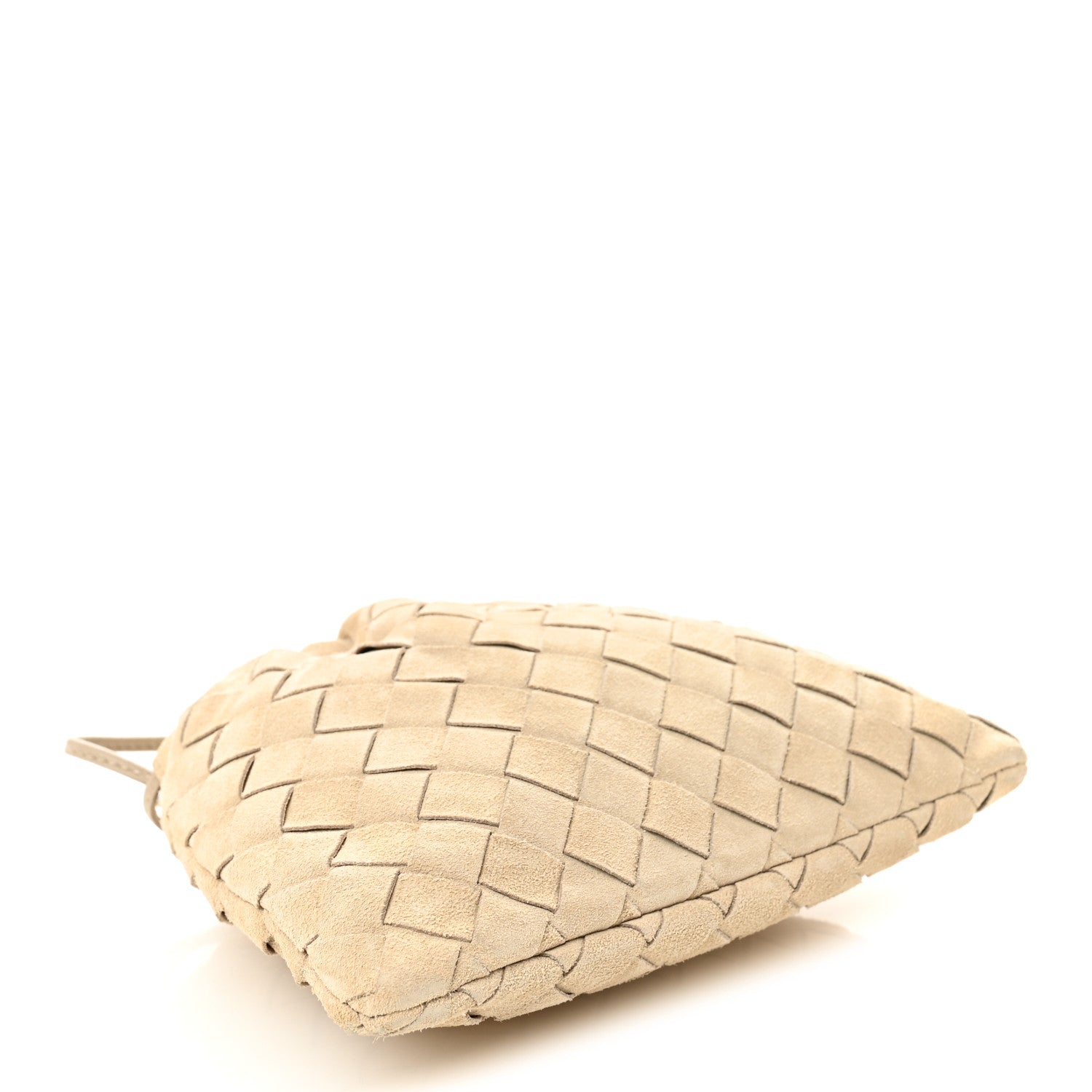 Bottega Veneta Suede Intrecciato Small Dustbag Ecru Gold 4 of 10