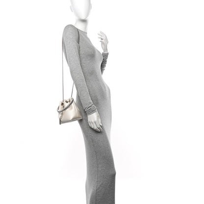 Jimmy Choo Satin Crystal Embellished Top Handle Bon Bon Bag Ivory 2 of 11