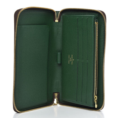 Louis Vuitton Monogram Groom Zippy Organizer Wallet Green 5 of 10