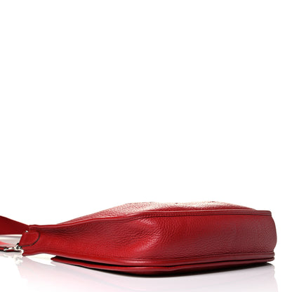 Hermes Taurillon Clemence Evelyne II PM Rouge Garance 3 of 6
