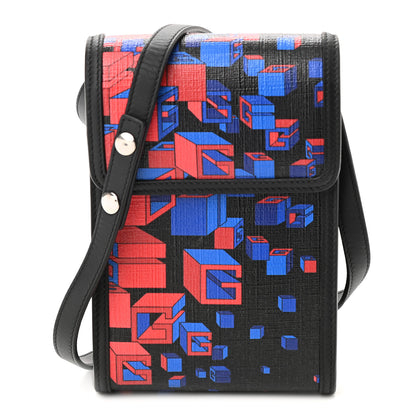 Gucci Canvas Mini Crossbody Bag Black Multicolor 1 of 10