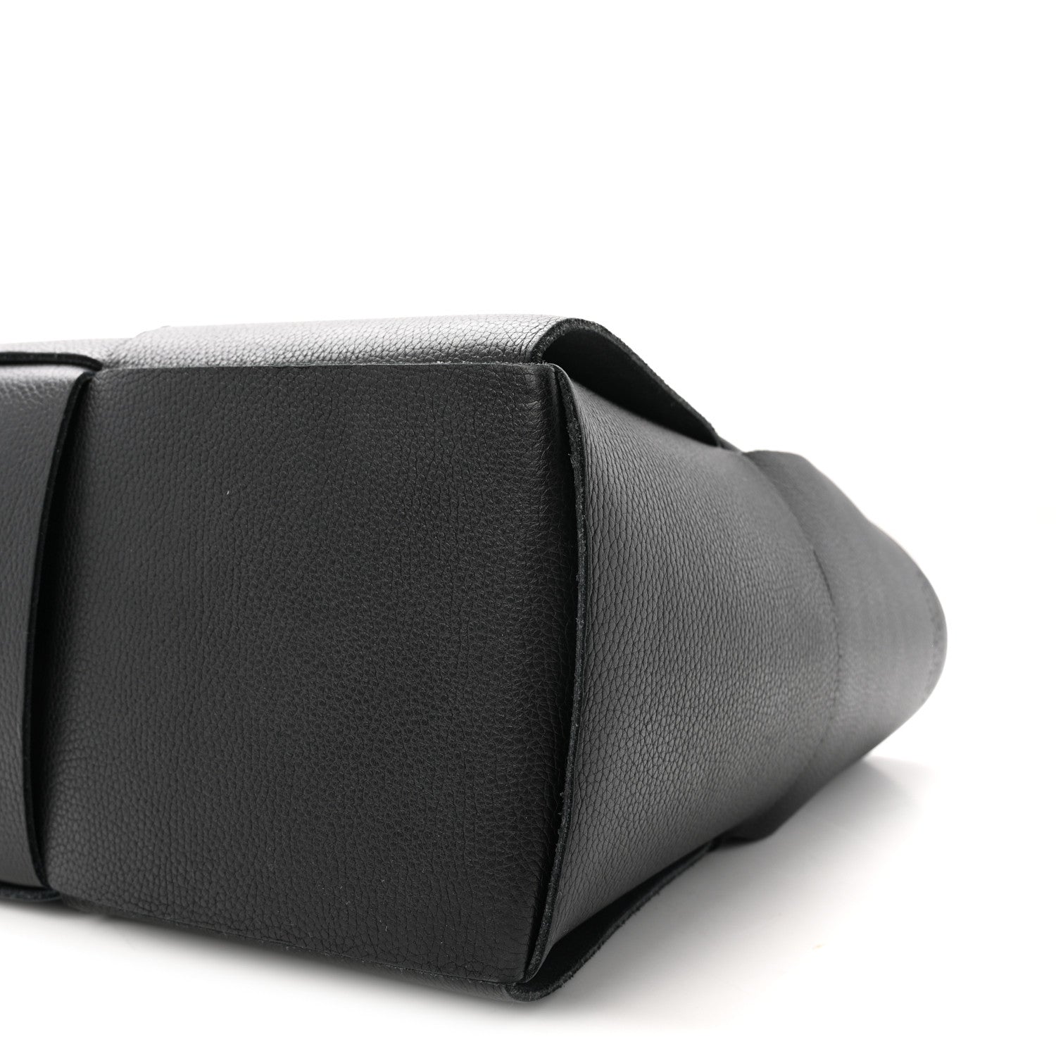 Bottega Veneta Grained Calfskin Maxi Intrecciato Medium Arco Tote Black 9 of 9