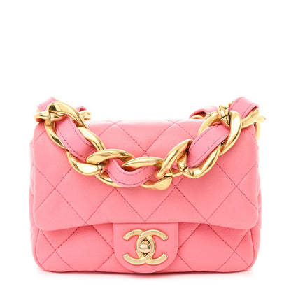 Chanel Lambskin Quilted Mini Funky Town Flap Pink 1 of 13