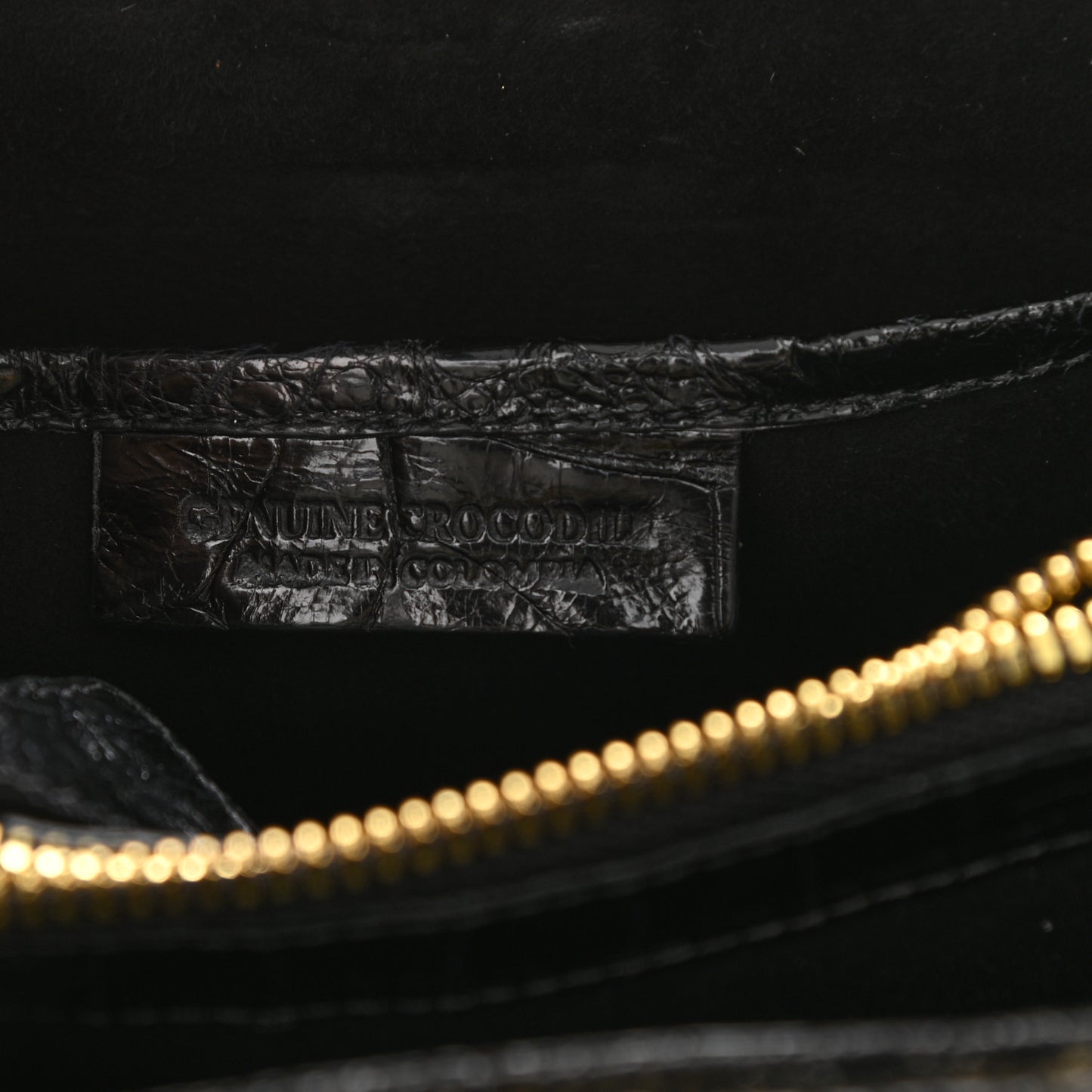 Crocodile Floral Lily Top Handle Bag