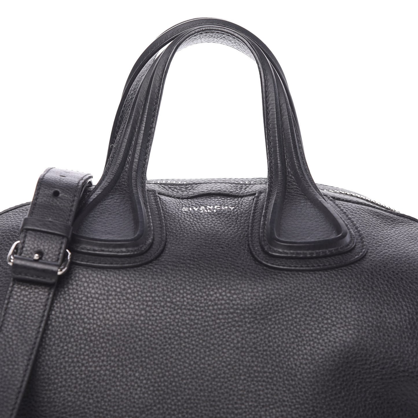 Waxy Grained Calfskin Medium Nightingale Black