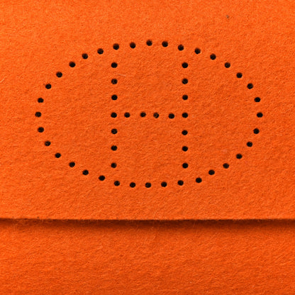 Hermes Felt Mises et Relances Playing Cards Holder Orange 6 of 7