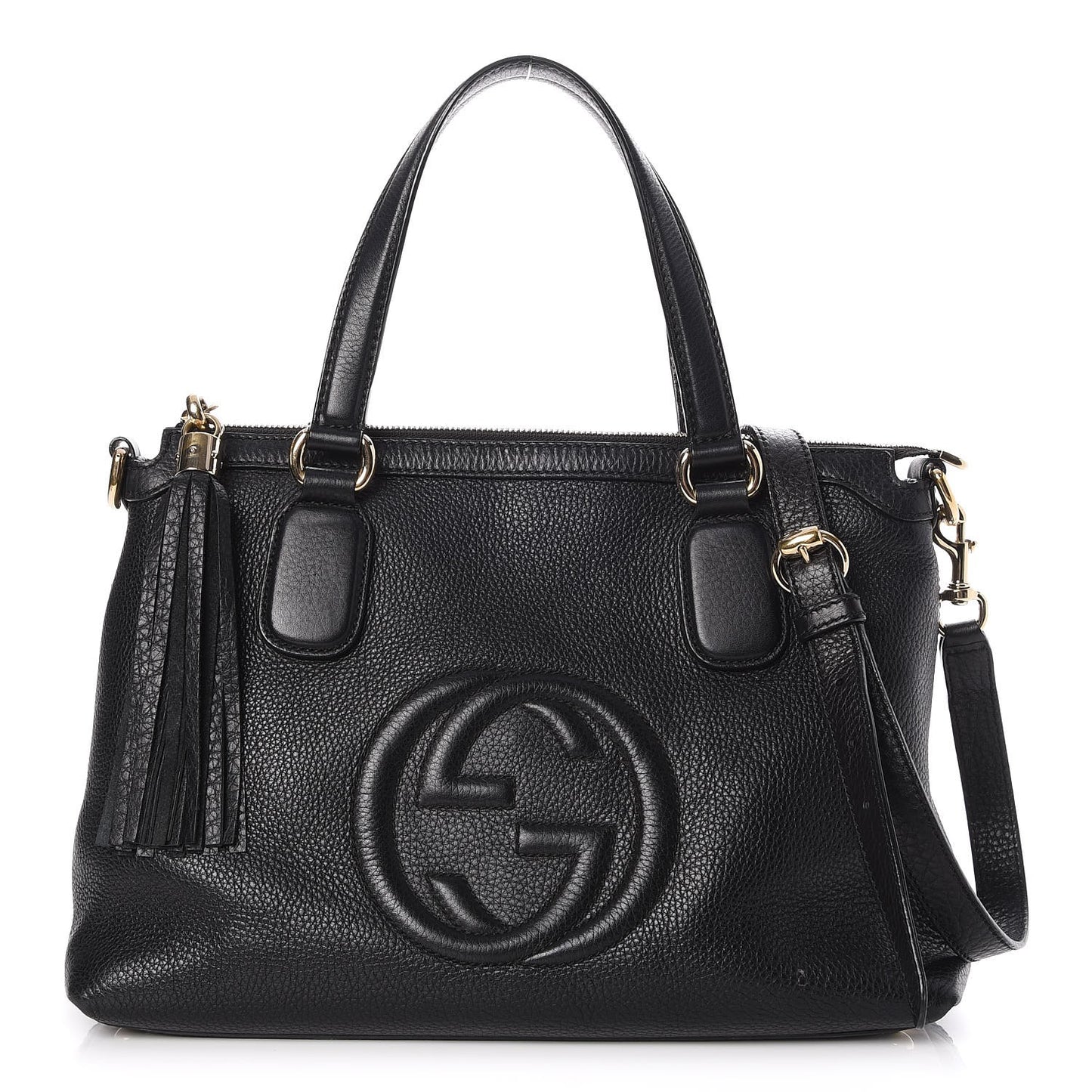 Cellarius Calfskin Small Soho Top Handle Satchel Black