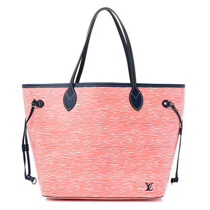 Louis Vuitton Epi Neverfull MM Denim Red 1 of 8