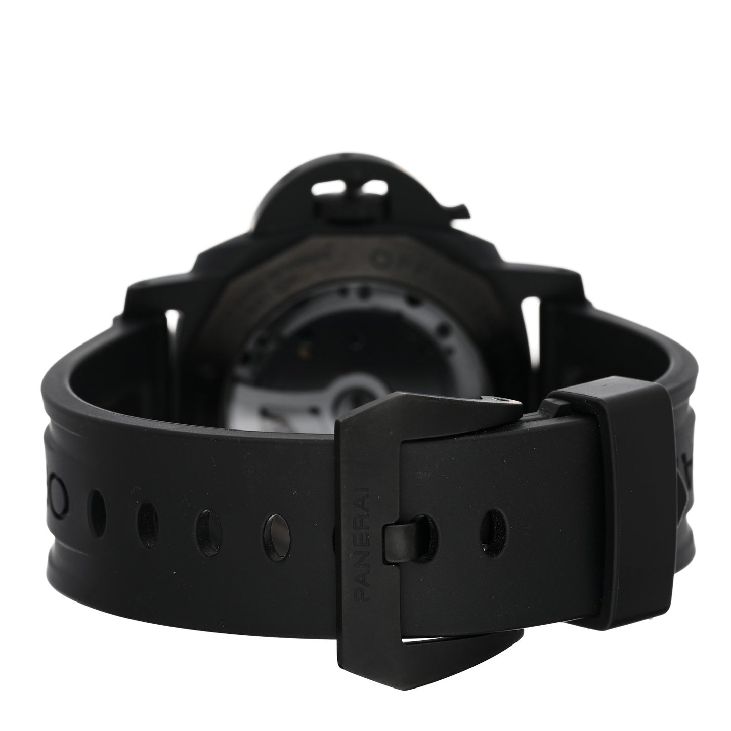Ceramic Rubber 44mm Luminor 1950 3 Days Chrono Flyback Automatic Watch Black PAM00580