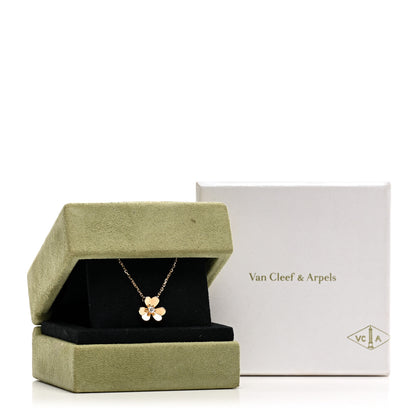 Van Cleef & Arpels 18K Yellow Gold Diamond Mini Frivole Pendant Necklace 5 of 5
