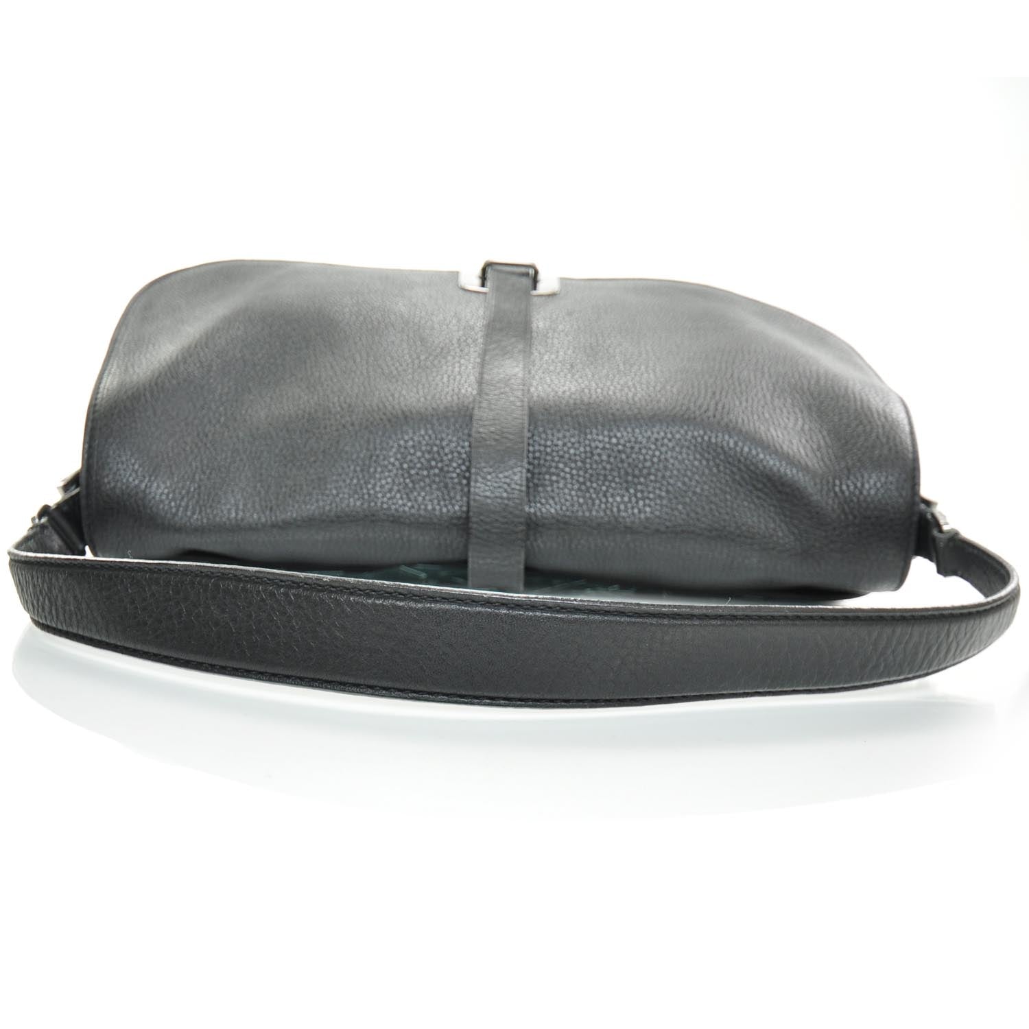 Prada Leather Large Shoulder Bag Nero Black 6 of 9