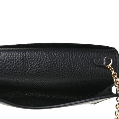 Salvatore Ferragamo Calfskin City Wallet On Chain Black 4 of 8