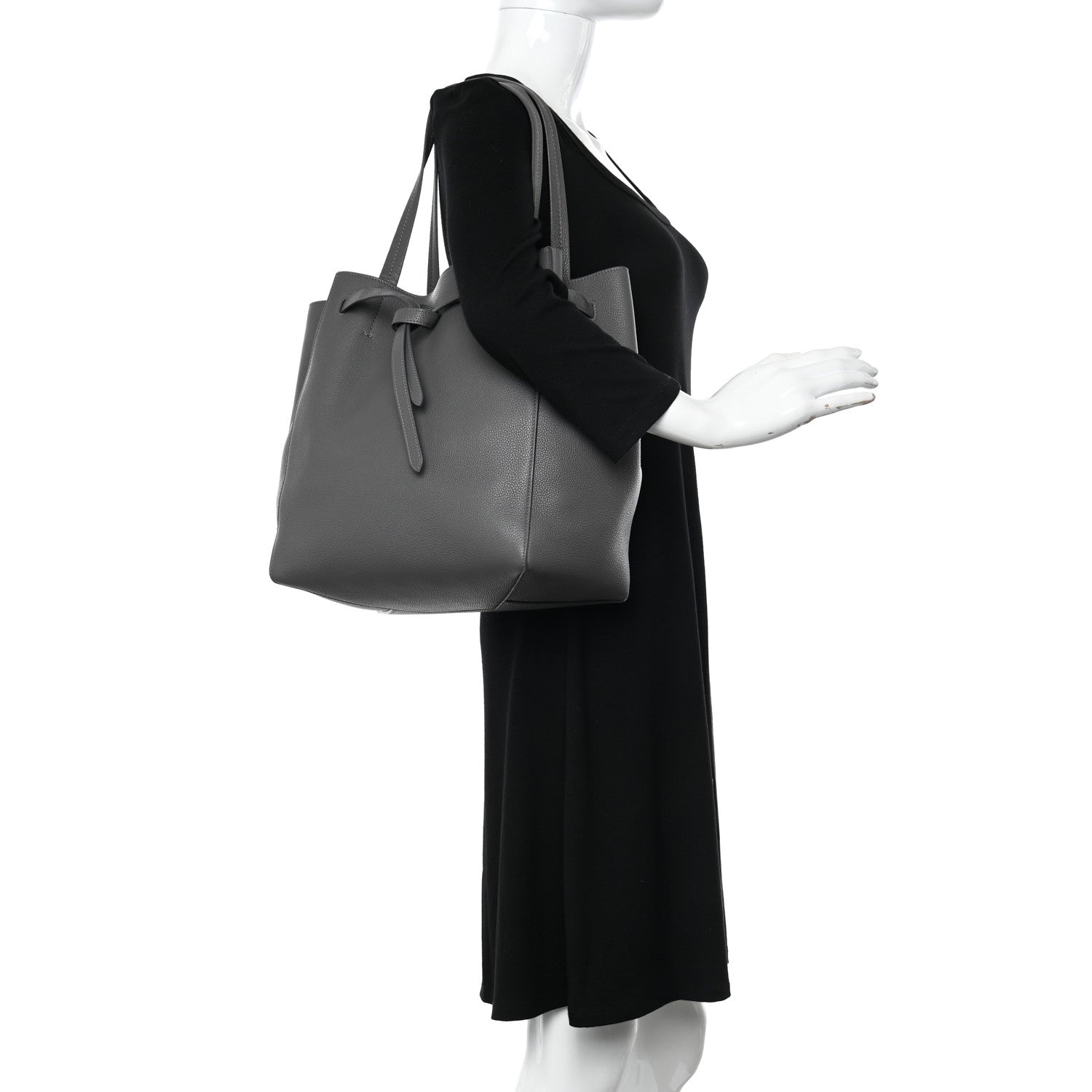 Celine Soft Grained Calfskin Medium Belt Cabas Phantom Taupe 2 of 11