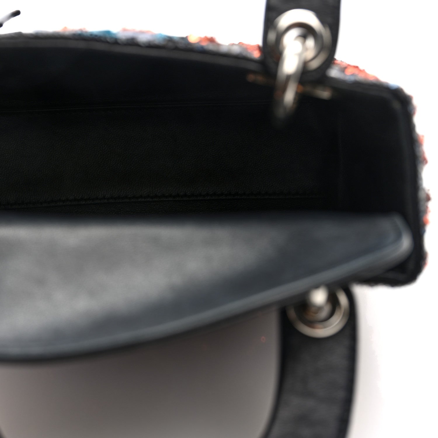 Christian Dior Sequin Lambskin Esprit Tokyo Mini Lady Dior Blue Multicolor 5 of 9