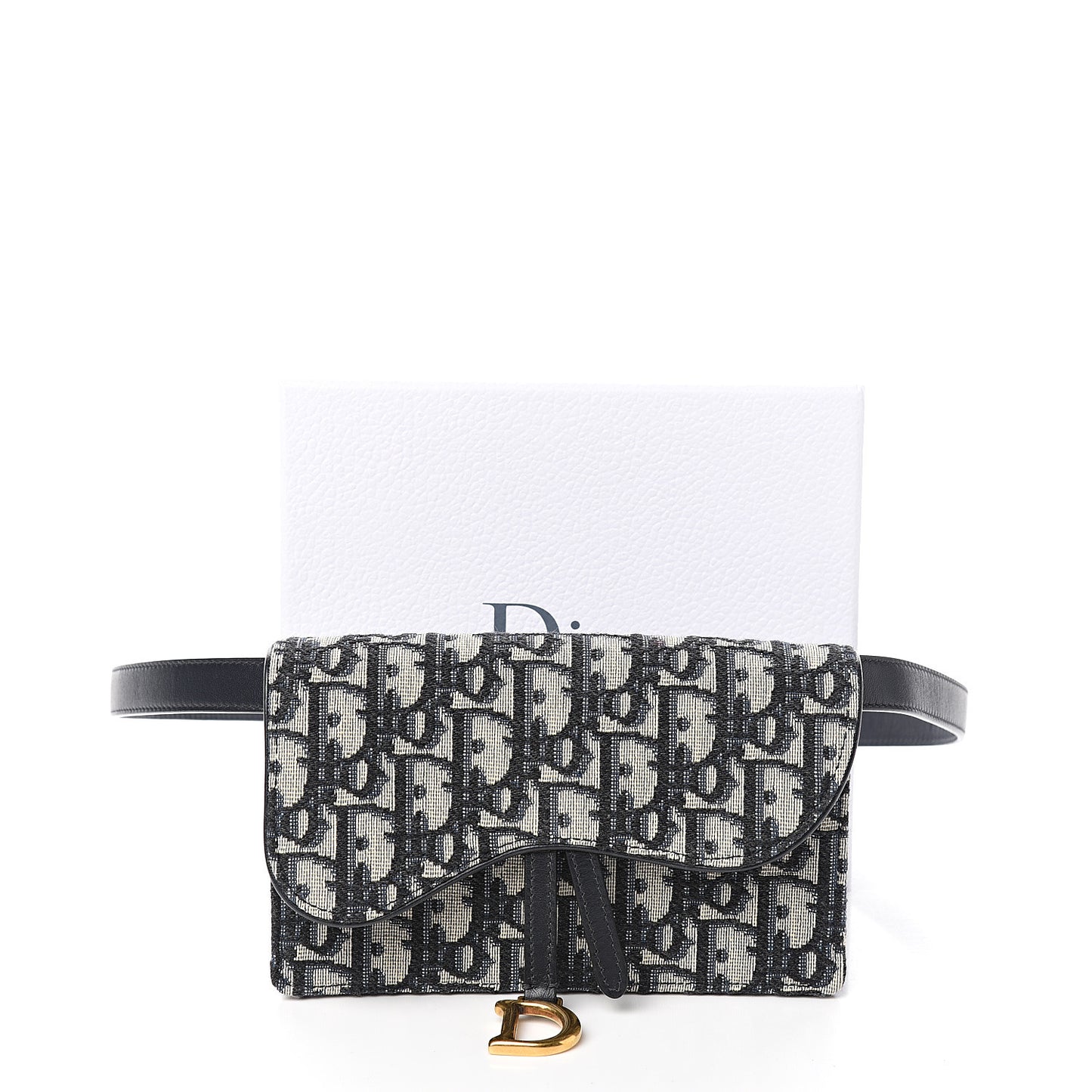 Oblique Saddle Belt Bag Blue