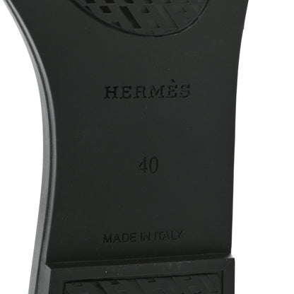 Hermes Rubber Aloha Sandals 40 Black 6 of 8