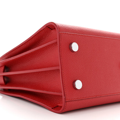 Saint Laurent Grained Calfskin Baby Sac De Jour Red 8 of 13